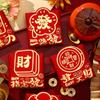 6pcs Paper Red Packet Cartoon Luck Pocket New Year Blessing Red Envelope Bag  New Year