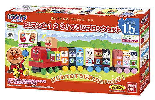 BlockLabo Block Lab Anpanman SL Man und 1 2 Suuji Block Set. Empfohlen für Kinder ab 1 Jahr und 6 Monaten und älter als 3!