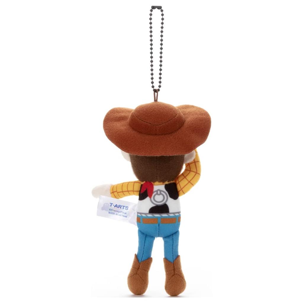 Pixar Character Toy Story Funny Face Ball Chain Mascot Woody Plush Toy, Approximately 14cm Tall
