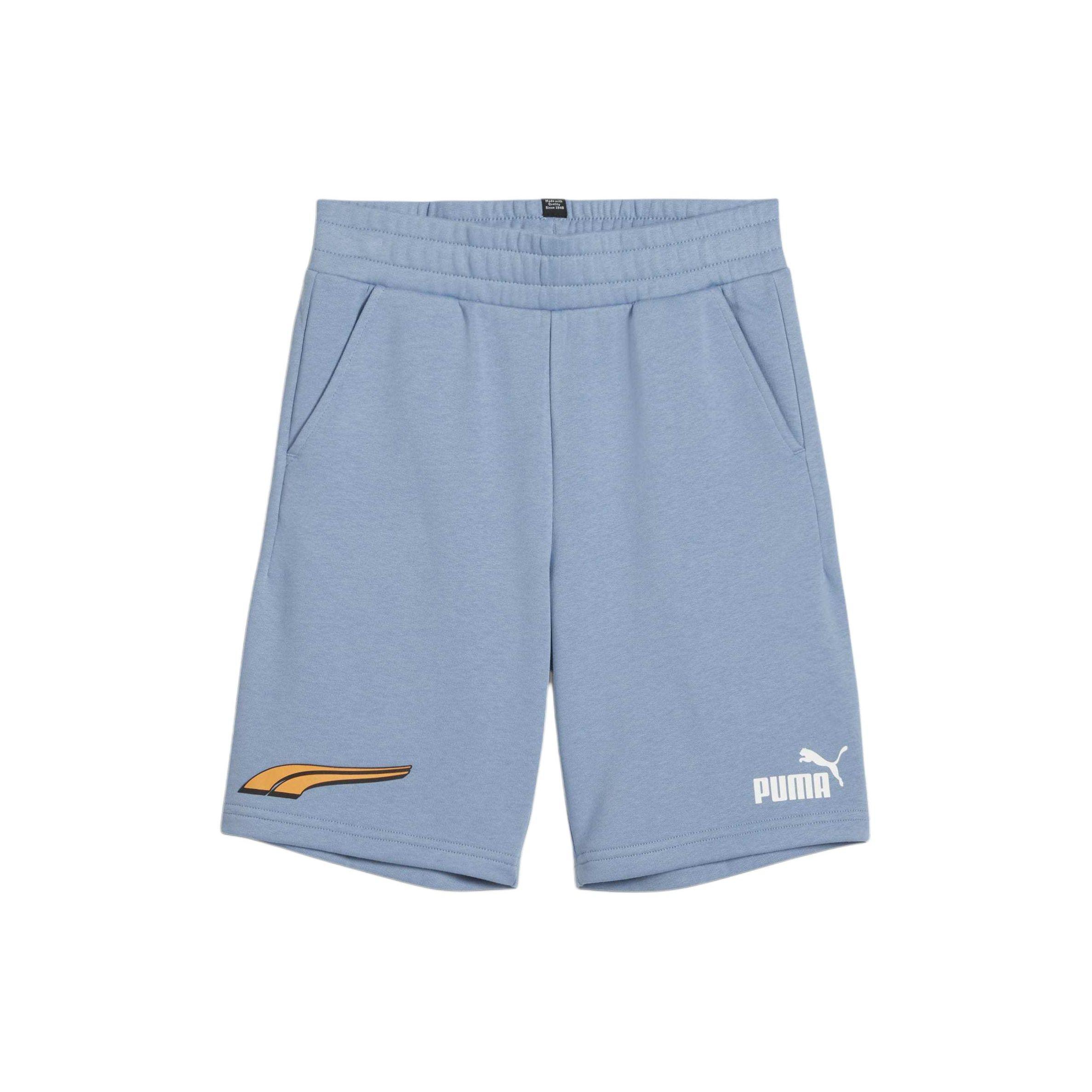 Puma Printed Design Casual Elastic Waist Mid Rise Kids Shorts Kids shorts Blue 681326-20 120