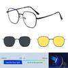 3 In1 Magnetic Clip Myopia Sunglasses Glasses Women Men Polarized Prescription Optical Big Frame Eyeglasses