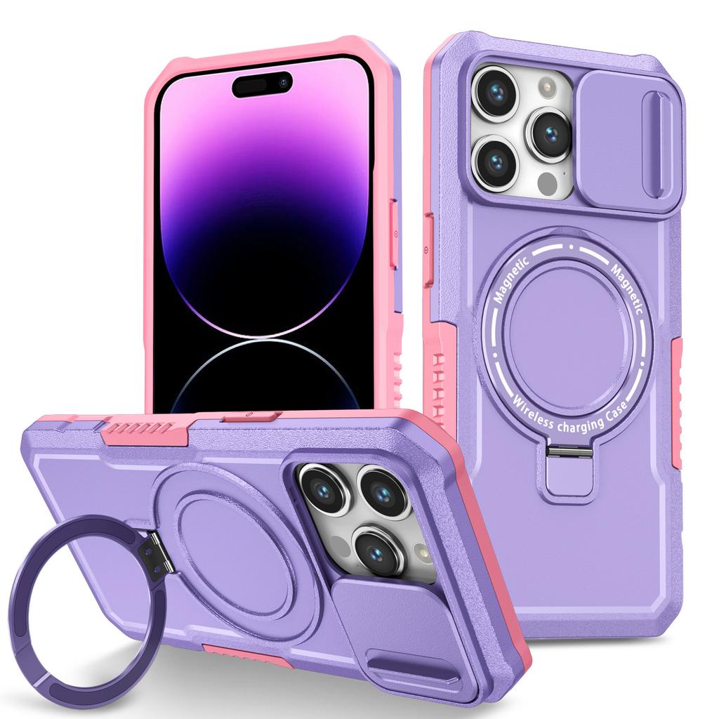 Applicable To the New iPhone 17Pro Magnetic Suction Bracket Anti-drop Mobile Phone Case Apple 13 Window Car Protective Case