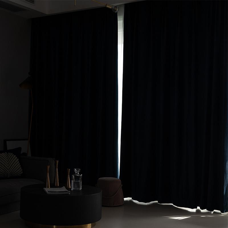Cotton Cashmere Curtain Cloth Household Villa Living Room Curtains Thickened Thermal Curtains