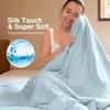 High Quality Cooling Comforter, Lightweight Smooth Air Condition Blanket Summer Quilt, Fluffy Soft Cold Touch Fabric Blanket