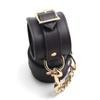 Liebe Seele SM Restraints Genuine Day High-end Collar, Handcuffs, Set, Leather, Cosplay, Valentine's (Brown)