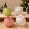 Decorative Silicone Ball Candle Mould Floral Embossing Designs Suitable For Handmade Decoration And Thoughtful Presents