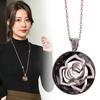 Crystal Rose Sweater Chain Female Long Autumn And Winter Versatile Premium Necklace Jewelry Clothes Pendant Accessories