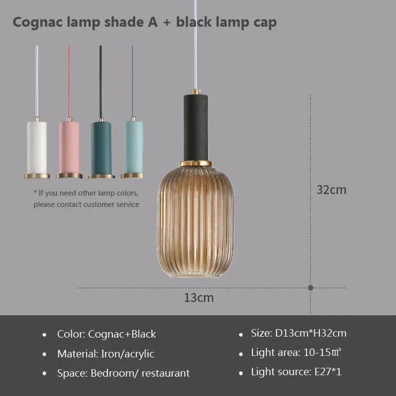 Lumină Pendant din Vitraliu Vintage, Candelabru Creativ Nordic, LED pentru Masă de Dining, pentru Living, Lampă de Noptieră, Decor Hoom