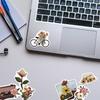 50 sheets/8 retro stickers cross-border literary pattern waterproof graffiti suitcase notebook hand account sticker wholesale