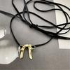 Unique Bowknot Necklace Adjustable Statement Necklace Pendant Necklace Alloy Material Suitable for Special Occasions