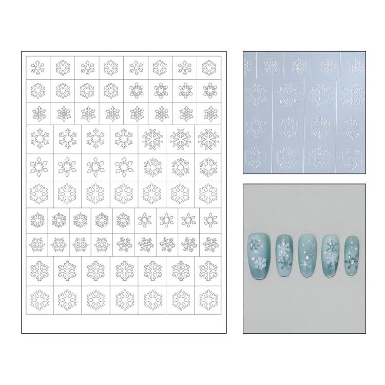 Innovative Nail Stickers Nail Stencils Decals For Personalizing Looks Quick Setups Vibranted Colors Safe For Daily Use