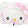Sanrio Pouch Charmmy Ages 3 and 012165 Face-Shaped (White Frill) Kitty, Up,