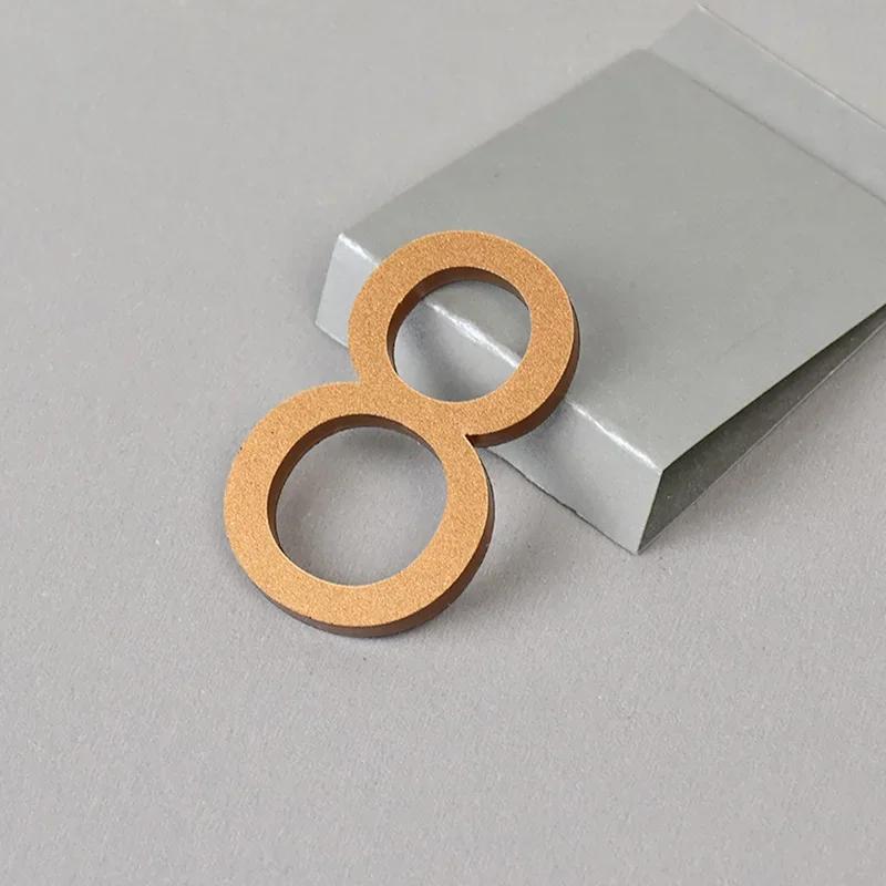 0-9 Ziffern Hausnummer Aufkleber 3D Selbstklebend Türschild Außen Briefkasten Hotel Apartment Zimmer Adressschild Heimdeko