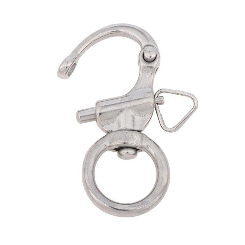 Swivel Eye Snap Shackle Quick Release Boat Chain Eye Shackle Bail Rigging Sailing Boat Marine Rotary Shackle 316 Stainless Steel