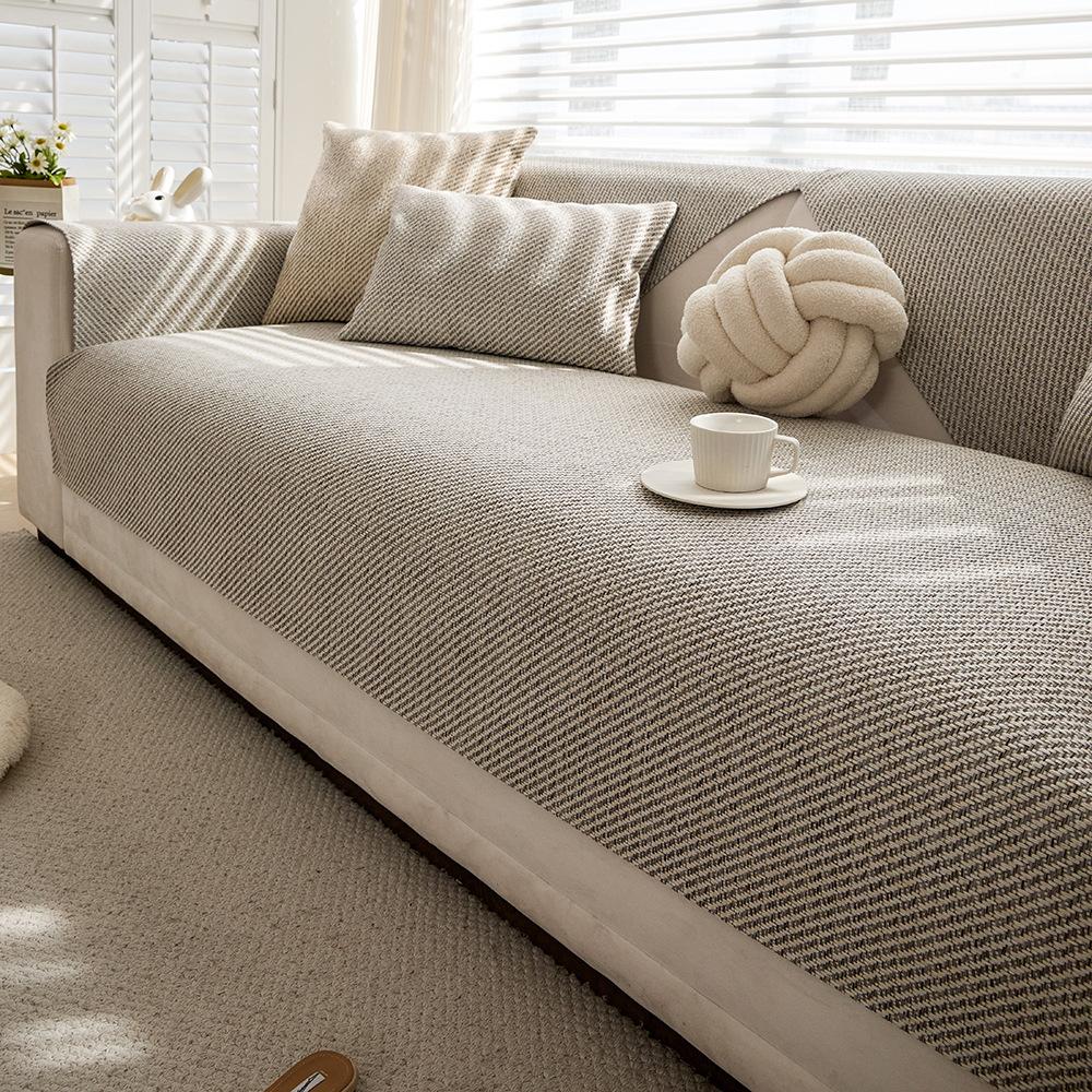 New Sofa Cushion Light Luxury High-End Four-Season Universal Non-Slip Leather Sofa Special Cover Cover Cloth Seat Cushion Cover Towel