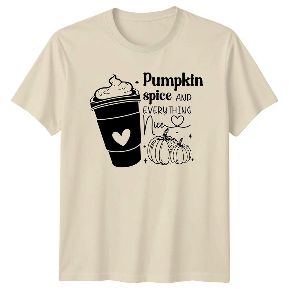 Pumpkin Spice And Everything Nice Unisexs TShirt Coffee Halloween Gift For Her
