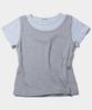 PLACE STUDIO Pintuck Cut-Out Logo Embroidery Sleeveless Set Short Sleeve T-Shirt_ 3 Colors