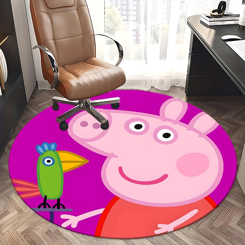 Peppa Pig,Bird Chair mat Round Rug Office carpet, Non slip, Suitable for Living Rooms, Bedrooms decor.1205158a