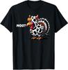 Turkey Moo Funny Thanksgiving T-Shirt Mens Womens Tees Top