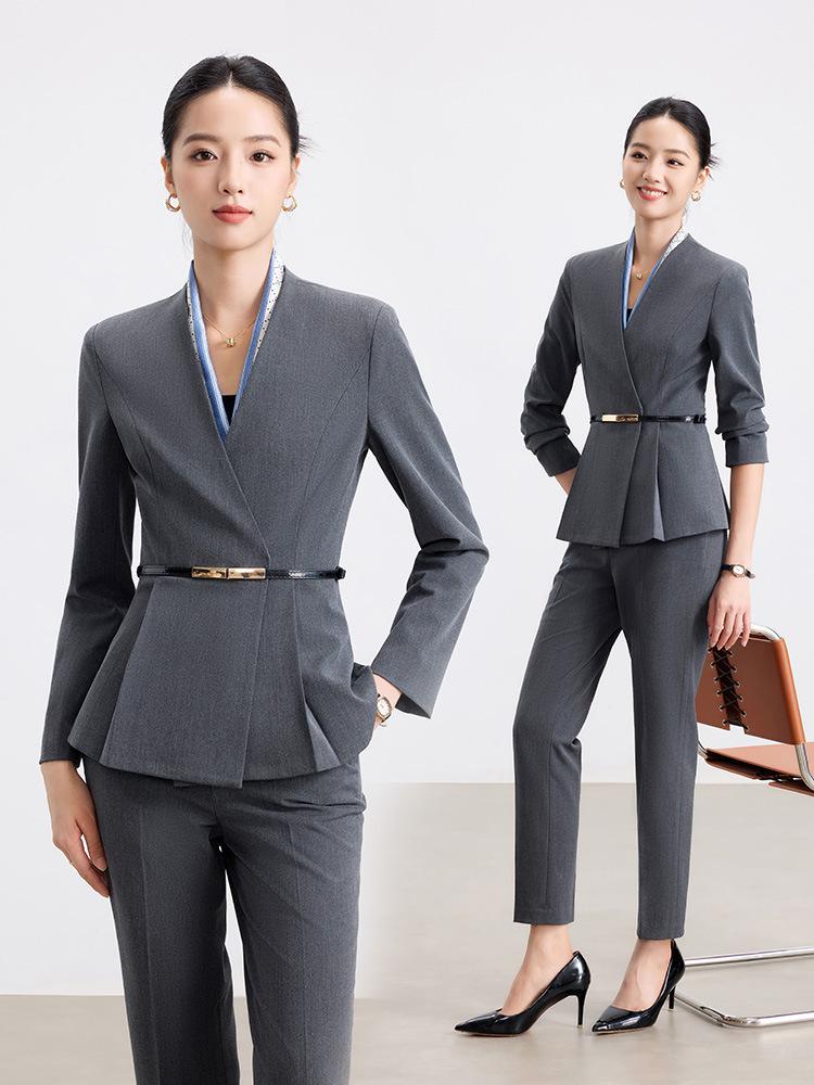 Women's Professional Autumn/Winter 2025 Suit: Elegant Fashion for Hotel Reception, Sales & Office Customer Service