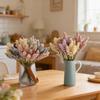6 Pieces/Bundle Pe Wheat Ear Flower For Wedding Decoration Flower Arrangement Fake Plants Vases For Home Decor Diy Gift Bouquet