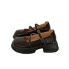 Pantofi Mary Jane cu platformă groasă de modă pentru femei, din piele lăcuită, cu cataramă dublă, pantofi cu curele la gleznă Woman2024, pantofi Lolita de primăvară, Y2K