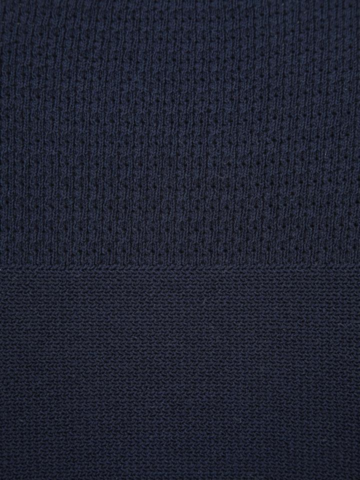 ZIOZIA Men'S) Miracle Block Knit Short Sleeve Sweater_Aaf2Er1102Nv