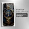 Tree of Life Tempered Glass Phone Case Suitable for Samsung Galaxy S26 S25 S24 S23 S22 S21 S20FE/Ultra/Plus Anti Drop Back Cover