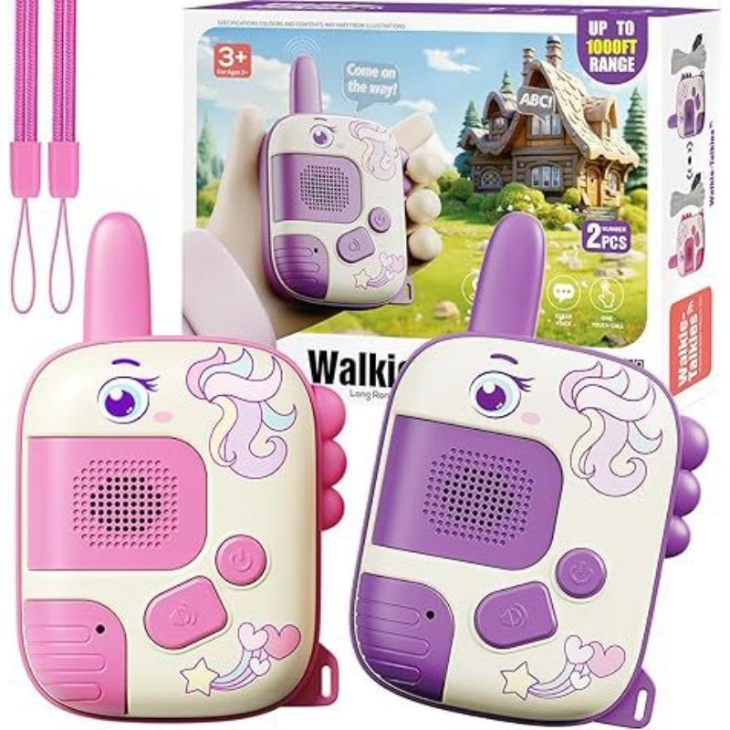 

1PAIR dinosaur children s walkie-talkie toy 300 meters away boys and girls birthday gift parent-child interactive toy