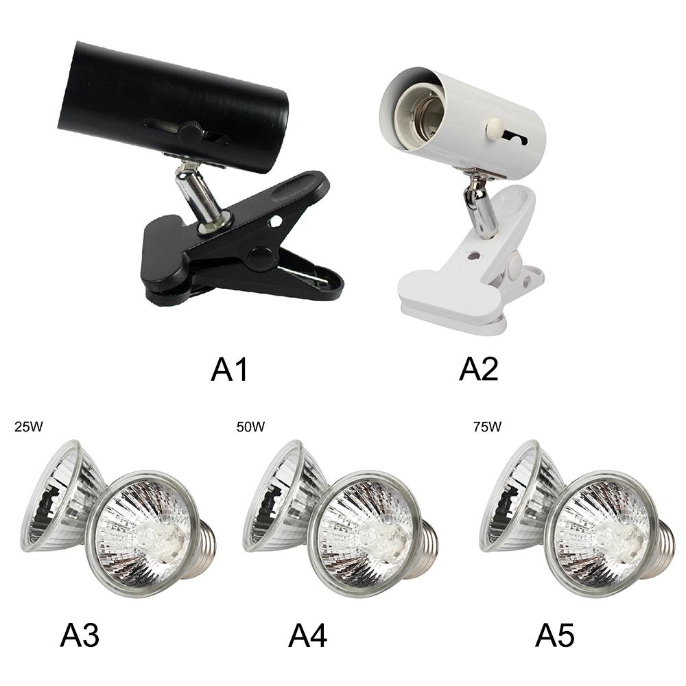 Reptile Clamp Heat Lamp Brightness Adjustable Flexible Reptile Heating Light for Reptile Turtle