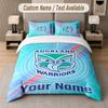 Custom Bedding Set Wigan Warriors Pattern, Print Name Text 1 Duvet Cover Plus 2 Pillowcases Home Textile