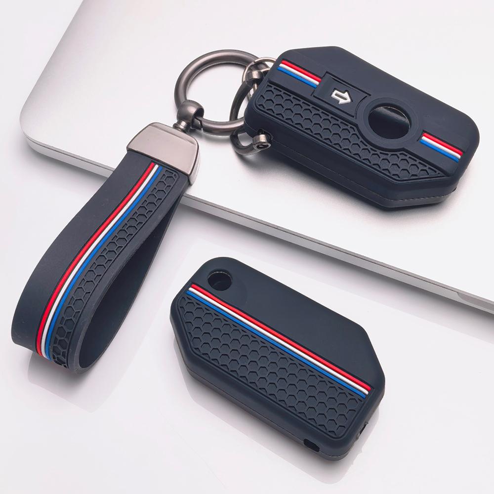 Key Fob Cover for BMW R1200GS R1250GS Adventure K1600GT K1600GTL F750GS F850GS F900R with Keychain Anti-Scratch Surface Shockproof Structure