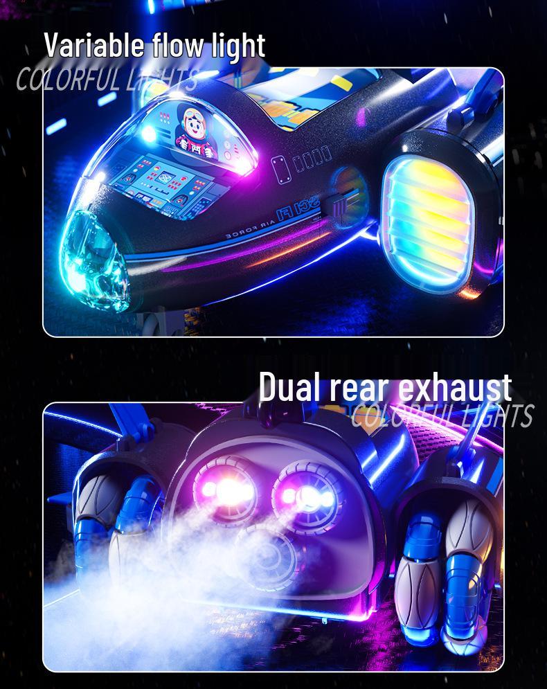 Gesture-Controlled Remote Stunt Car with Lights, Music, Spray, and 360° Drift for Kids