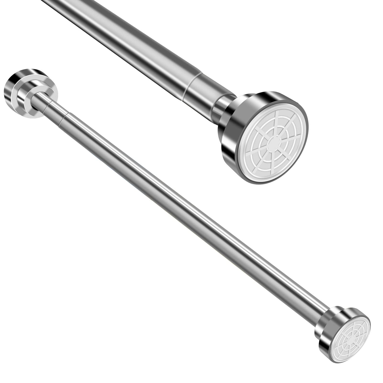 

Телескопическая нержавеющая сталь с регулируемой длиной натяжения, для хранения, занавеска для душа, натяжная, для сушки белья в помещении, не требует сверления, прочная, штанга,