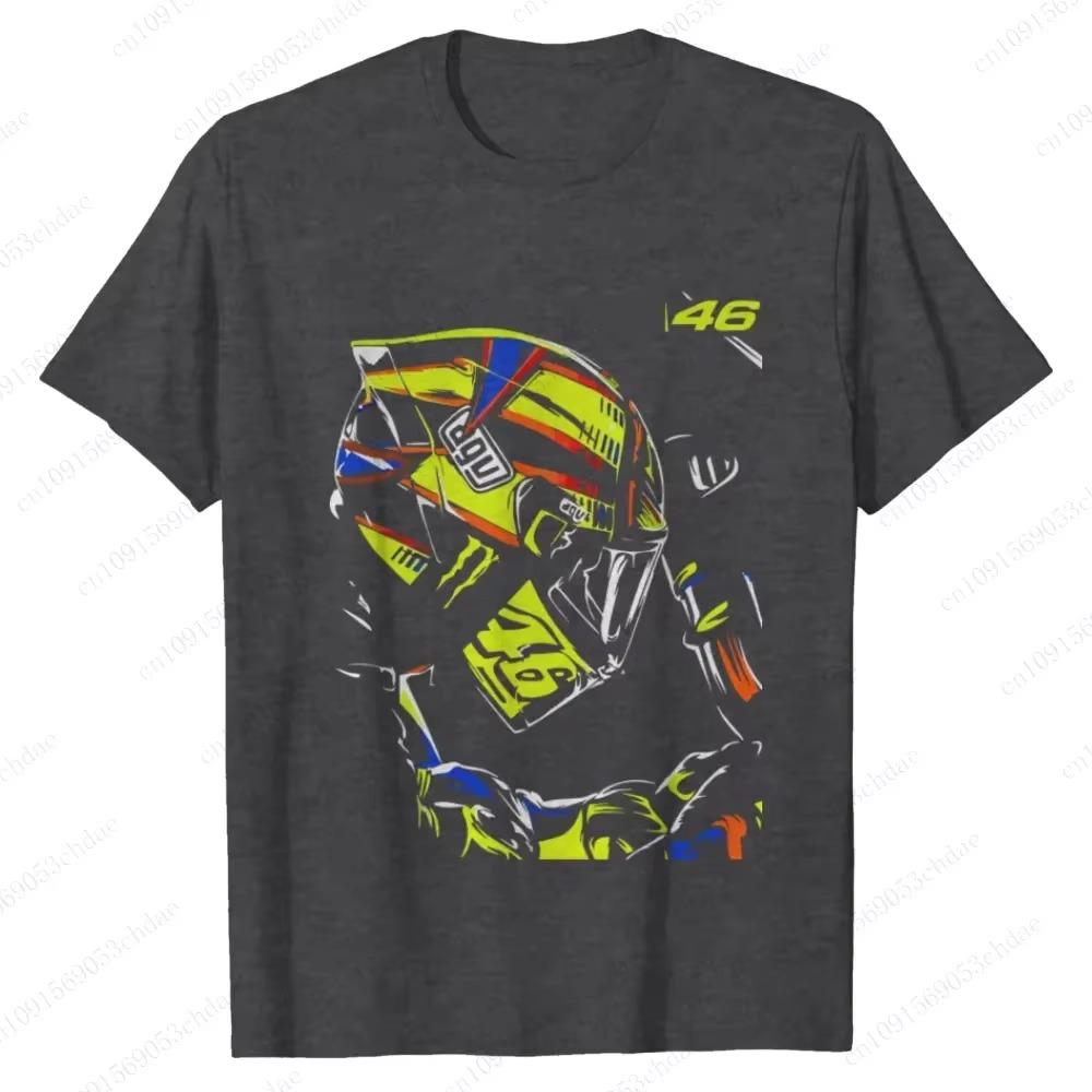 Hot Selling 2024 Summer Autumn Motorcycle Tee Rossi Mens Street Fathion Style Moto G.p T-shirt Breathable Motorcyclist Loose Tee
