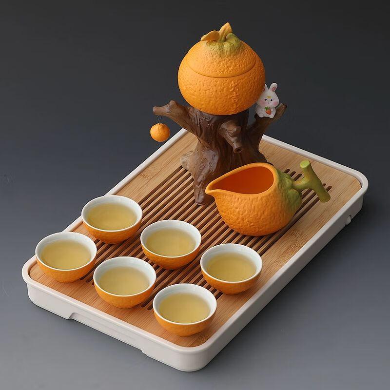

Qianyu Creative Orange Kung Fu Tea Set