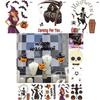 Versatile Classic Halloween Party Diy Witch Stickers Skeleton Ghost Window Wall Decals Decor