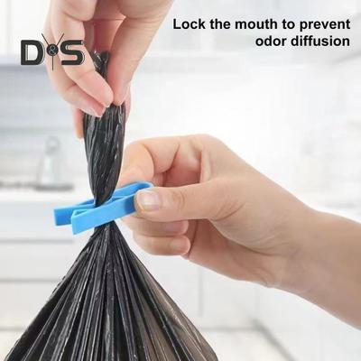 20Pcs Trash Can Clips Plastic Garbage Bag Fixing Tool Lightweight Compact Smooth Edges Easy To Use Home Office Kitchen Garbage Clamps