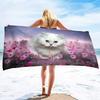 Kitten Cat Microfiber Beach Towel,Oversized Soft Absorbent Quick Dry Sand Free Thin Lightweight Beach Towel,Pool Swimming Towels