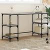 VidaXL Desk, Work Table with Shelf, Writing Desk with Adjustable Feet, Furniture with Storage, Modern, Sonoma 845329