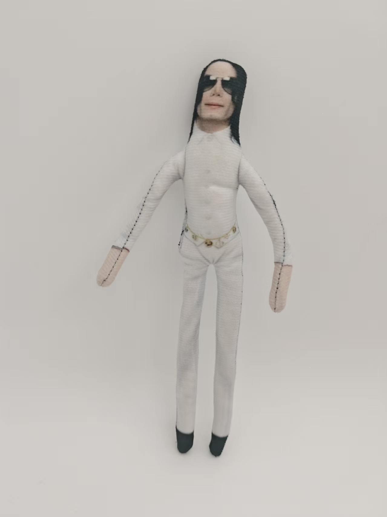 Nieuwe Stijl Michael Jackson Cosplay Prop Pop Pluche Gevulde Figuur Poppen Kamer Decoratie Abstract Gewricht Mobiliteit Props Cadeau 28cm