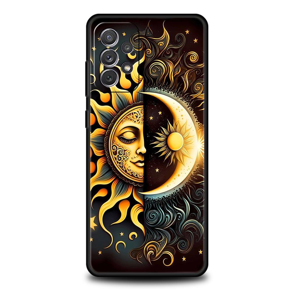 Moon Sun Phone Case For Samsung Galaxy A17 A07 A55 A35 A25 A15 A05s A33 5G A31 A23 A21s A13 A41 A73 A53 A51 A71 A03s S10 Cover