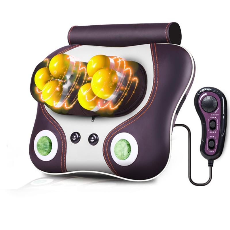 Rückenmassagegerät Geschenke, Shiatsu Kneten für Nacken Schulter, Massagekissen mit Wärme Vibration Entspannung für Damen/Herren/Papa/Mama/