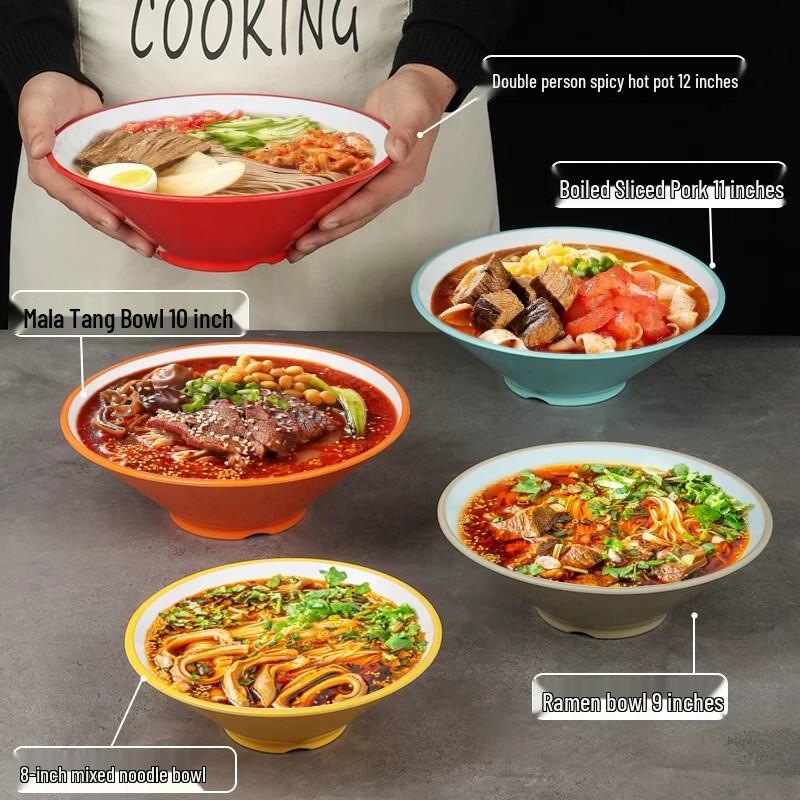 Gannian A8 Melamine Hat-Shaped Noodle Bowl