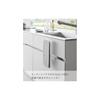 Yamazaki Kitchen Under-Sink Storage Door Towel Hanger, White, Approx. W20 x D9-10 x H25.5cm, Tower Series, Towel Rack, Towel Hanger Bar, 1985
