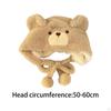 Cold Proof Blusher Bear Hat, Cartoon Animal Fashion Soft Lightweight Women Headwear for Hiking