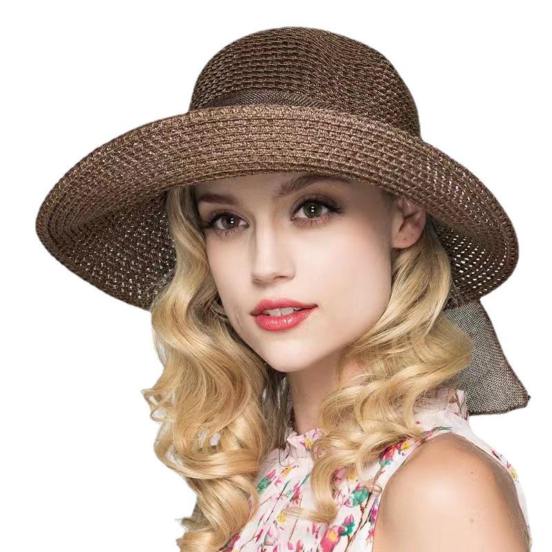 Korean Style Women's Foldable Wide Brim Beach Sun Hat