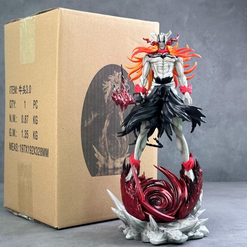 30cm Bleach Large Statue Ulquiorra Schiffer Black Wing Kurosaki Ichigo Vasto Lorde Collectible Anime Figure GK 2.0 3.0 Poseable Articulated Scale