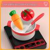 Children's Play Kitchen Set: Cooking & Cutting Toy with Vegetables for Boys & Girls