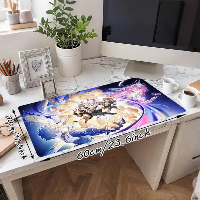 1Pc Fantasy Heroes Gaming Mouse Pad Keyboard Desk Mat Non-slip Rubber Lock Edge Waterproof Computer Mousepad for Office Home Decor S1750